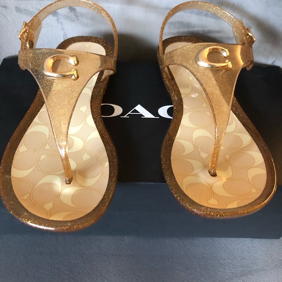 Coach Jelly Slingback Thong Sandals - Picture 2 of 11